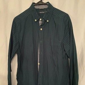 Nautica Men's Shirt LS Button-Down Size M